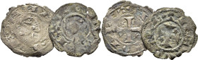 Alfonso I de Aragón (1109-1126). Óbolo. Vellón. Toledo. Lote de 2