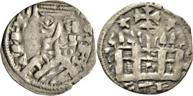 Alfonso VIII (1158-1214). Toledo. Dinero. Vellón rico