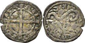 Alfonso IX (1188-1230). C (Coruña). Dinero. Vellón