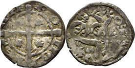 Alfonso IX (1188-1230). Dinero. Vellón. Santiago de Compostela. Tono. Muy escasa