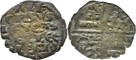 Alfonso X (1252-1284). Dinero blanco de la guerra. Vellón. Tono