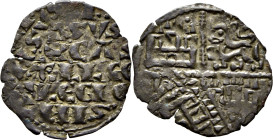 Alfonso X (1252-1284). Dinero blanco de la guerra. Vellón. Punto