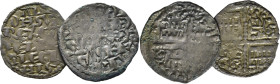 Alfonso X (1252-1284). Dinero blanco de la guerra. Sin ceca…Dinero…Lote de 2