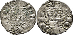 Alfonso X (1252-1284). Dinero novén. Vellón. Ávila. MBC+/EBC. Buen reverso