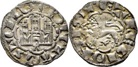 Alfonso X (1252-1284). Dinero novén. Vellón. Ávila. MBC+/EBC. Buen ejemplar