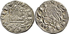 Alfonso X (1252-1284). Dinero novén. Vellón. Burgos. MBC+ o algo mejor. Buen ejemplar