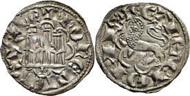 Alfonso X (1252-1284). Dinero novén. Vellón. Burgos. MBC+/EBC o algo mejor. Muy buen reverso. Atractiva