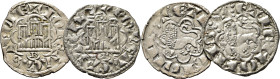 Alfonso X (1252-1284). Dinero novén. Vellón. Burgos. MBC+/EBC-…Lote de 2