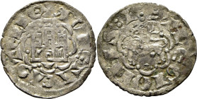 Alfonso X (1252-1284). Dinero novén. Vellón. Cuenca