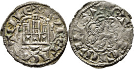 Alfonso X (1252-1284). Dinero novén. Vellón. Cuenca. EBC/EBC+. Muy buen ejemplar