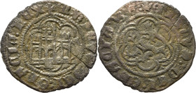 Enrique III (1390-1406). Blanca. Vellón. Burgos