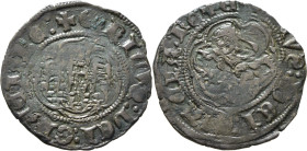 Enrique III (1390-1406). Blanca. Vellón. Burgos