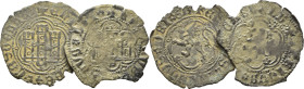 Enrique IV (1454-1474). Blanca. Vellón. Sevilla. Lote de 2