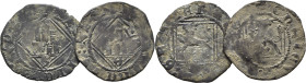 Enrique IV. (1454-74) Dinero. Vellón. Ávila. Lote de 2