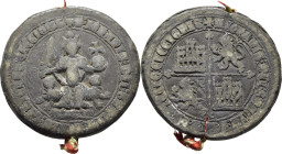 Juan I. (1379-1390). Castilla. Sello Real. Magestático. Raro
