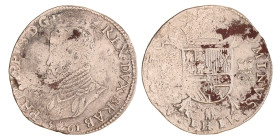 Filipsdaalder. Brabant. Antwerpen. Filips II. 1561. Fraai / Zeer Fraai.
Az. geoxideerd. Vanhoudt 265 AN. Delm. 14. 32,87 g.
