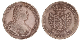 Dukaton. Brabant. Antwerpen. Maria Theresia. 1753. Zeer Fraai +.
Vanhoudt 814 AN. Delm. 376. 33,29 g.
