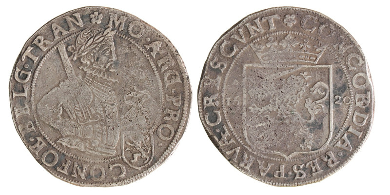 Nederlandse rijksdaalder. Overijssel. 1620 r/r. Zeer Fraai.
CNM 2.38.68. Delm. ...