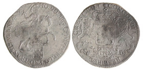 Dukaton of zilveren rijder. Overijssel. 1742. Zeer Fraai +.
CNM 2.38.80. Delm. 1036. 32,04 g.