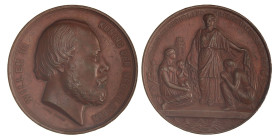 Nederland. 1861. Watersnood in Nederland.
AE. Dirks 842. 62,74 mm. 92,77 g. Zeer Fraai -.
