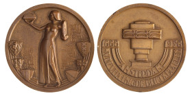 Nederland. Amsterdam. 1938. 50-jarig bestaan N.V. De Vereenigde Blikfabrieken.
Kleine randbeschadigingen. AE. KB 1214. 37,36 mm. 26,03 g. UNC.