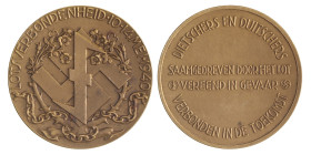 Nederland. 1940. Lotsverbondenheid 10-14 mei 1940 ('Interneringspenning') - NSB uitgifte.
AE. 40,11 mm. 27,26 g. UNC -.