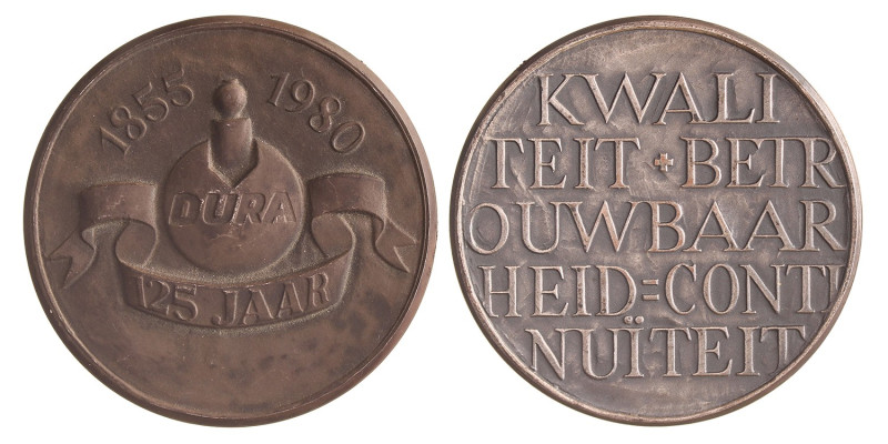 Nederland. 1980. 125 jaar Dura.
AE. 61,30 mm. 125,2 g. Zeer Fraai / Prachtig.