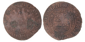 Germany. Nürnberg. N.D. (16th century). Venus jeton.
AE. 32,92 mm. 5,33 g. F / VF.