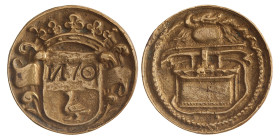 Nederland. Goes. Z.j. Brandspuitpenning - И 70.
AE. Dirks LXXIX.12 var. 37,22 mm. 19,80 g. Zeer Fraai.