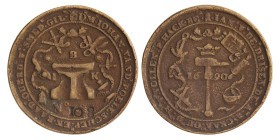 Nederland. Middelburg. 1690. Penning van Smidsgilde - Nr. 108.
AE. Dirks LXIX.42. 46,26 mm. 45,70 g. Zeer Fraai.