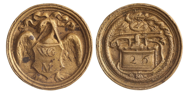 Nederland. Watergraafsmeer. Z.j. Brandspuitpenning 22 - Nr. 26.
AE. Dirks CXXXV...