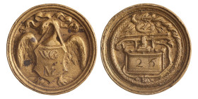 Nederland. Watergraafsmeer. Z.j. Brandspuitpenning 22 - Nr. 26.
AE. Dirks CXXXVIII.13. 44,44 mm. 32,51 g. Zeer Fraai +.