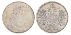 Austria. Empire. N.D. (1848 - 1916). Empress Elisabeth 'Sissi'.
Cleaned. Ar. 34,19 mm. 14,95 g. AU.