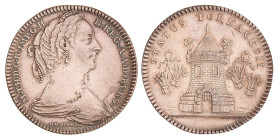 Belgium. Austrian Netherlands. Tournais. N.D. (1755). Attendance token.
Lightly cleaned. Ar. 31,12 mm. 12,82 g. VF +.