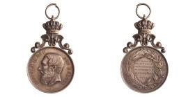 Belgium. 1909. Penning voor uitmuntendheid van de Kon. Academie van Antwerpen Lager Onderwijs.
2e graad, 2e Afd. (Kl B). Gegeven aan Karel Leyssens. ...