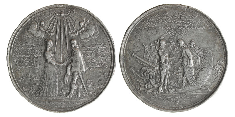 Great Britain. 1641. Mariage of Wiliam III and Mary.
Zinc restrike. Zn. 72,40 m...