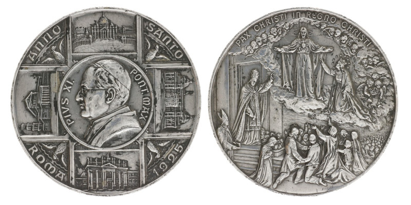 Italian states. Papal states. 1925. Santo Roma Anno 1925.
By Kissing. Alu. 101,...