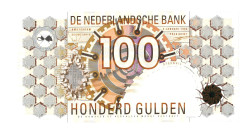 Nederland. 100 gulden . Bankbiljet. Type 1992. Type Steenuil. - Zeer Fraai.
(Alm. 124-1b). (AV 88.1d / PL 105.c). Serienummer 1338830481. - Zeer Fraa...