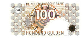 Nederland. 100 gulden . Bankbiljet. Type 1992. Type Steenuil. - Zeer Fraai.
(Alm. 124-1b). (AV 88.1d / PL 105.c). Serienummer 1338830482. serienr. vo...