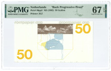Nederland. 50 Gulden. Proefdruk. Type 1982. Type Zonnebloem. - UNC.
(PL83.P3). PMG 67EPQ. - UNC.