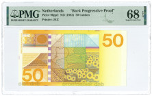 Nederland. 50 Gulden. Proefdruk. Type 1982. Type Zonnebloem. - UNC.
(PL83.P5) PMG 68EPQ. - UNC.