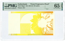 Nederland. 50 Gulden. Proefdruk. Type 1982. Type Zonnebloem. - UNC.
(PL83.P5). PMG 65EPQ. - UNC.