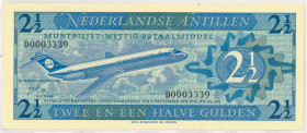 Netherlands-Antilles. 2½ gulden . Currency note. Type 1970. - UNC.
(Pick 21.a / PL NA 18.2a). Serienummer D0003339. - UNC.