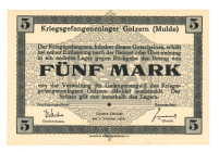 Germnay. 5 mark. Banknote. Type 1916. Type Mulde. - UNC.
UNC.