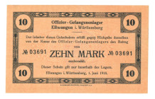 Germany. 10 mark. Notgeld. Type 1918. Type Württemberg. - UNC.
Serienummer 03691. - UNC.