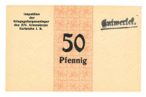 Germany. 50 pfenning. Banknote. Type ND. Type Karlsruhe. - UNC.
UNC.