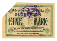 Germany. 1 mark. Banknote. Type ND. Type Döberitz. - Very fine.
Very fine.