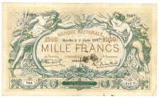 Belgium. 1000 francs. Banknote. Type 1921. - Very fine -.
Serienummer 08548766 342Y766. - Very fine -.