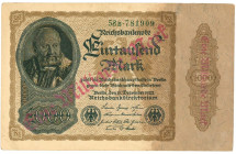 Germany. 1000 mark. Banknote. Type 1922. - Very fine.
Serienummer 58B781909. - Very fine.