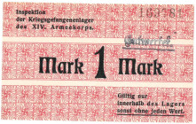 Germany . 1/2/5/10 mark. Banknote. Type ND. - UNC.
Serienummer 169781/177818/184776/192103. - UNC.